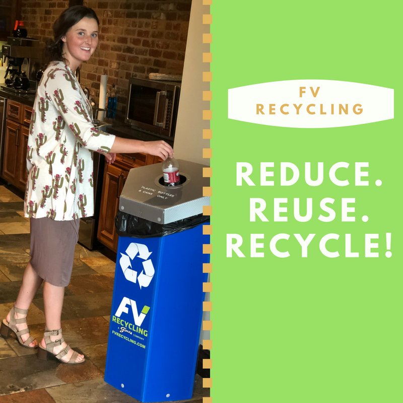 FVRecycling's tweet photo. Recycling is important in the workplace! Our corporate office has placed recycling bins throughout the office so our employees can easily recycle. Reduce. Reuse. Recycle! https://t.co/qGisDW7Jml