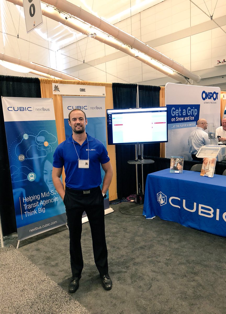 CubicTS's tweet photo. Need to talk real-time passenger data and #transitmanagement? This is your guy. Chris Agrell, booth 630 @CTAAEXPO - be there! #CTAAEXPO #ctaaexpo18 #NextBus #TMaaS https://t.co/sRoCAXiun8