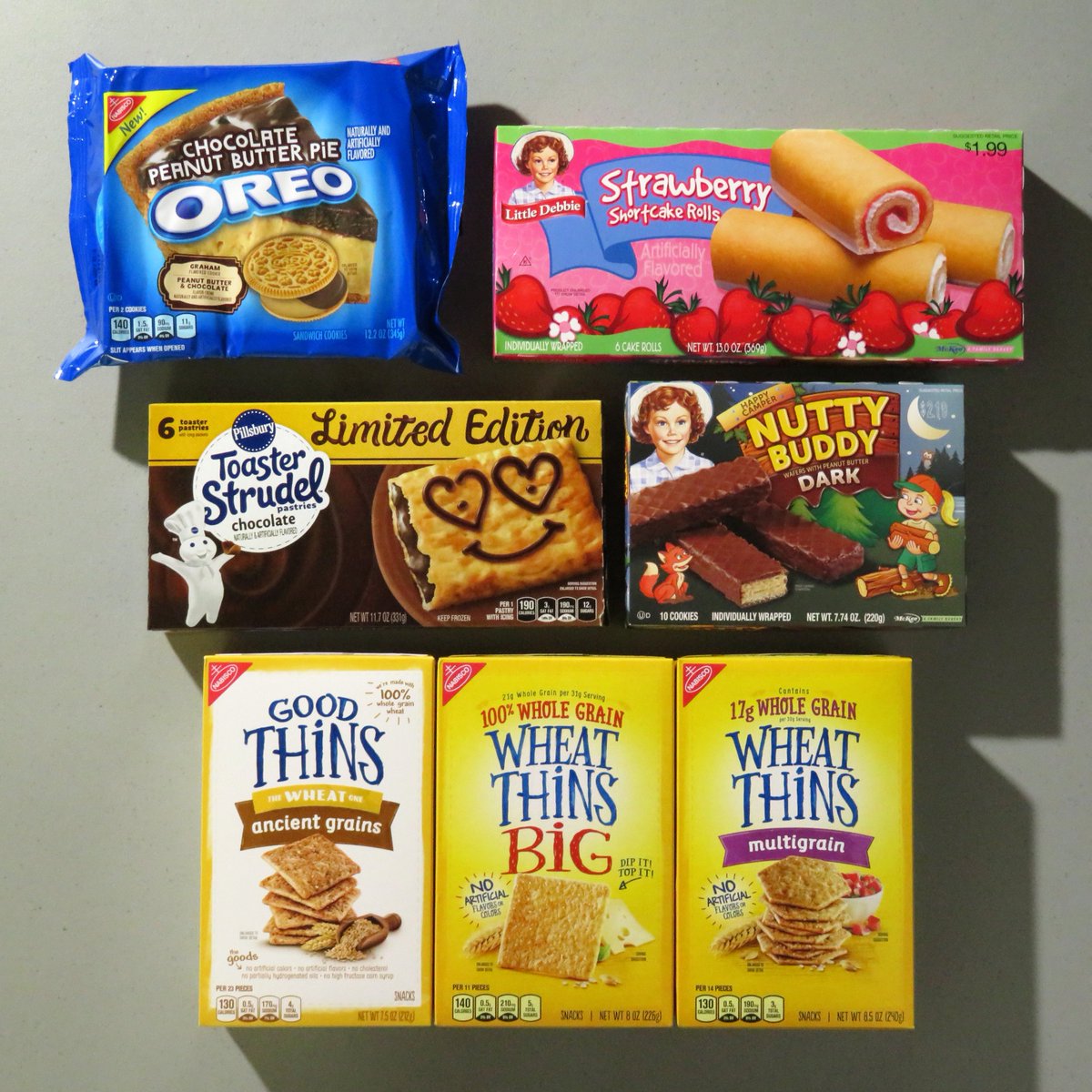 MrStevenRyals's tweet photo. Some recent additions. #food #Nabisco #Oreo #Oreos #LittleDebbie #Pillsbury #ToasterStrudel #GoodThins #WheatThins #chocolate #peanutbutter #strawberry #multigrain #limitededition #bars #cakes #cookies #crackers #pastry #pastries #snacks https://t.co/xqJhR6mTW1