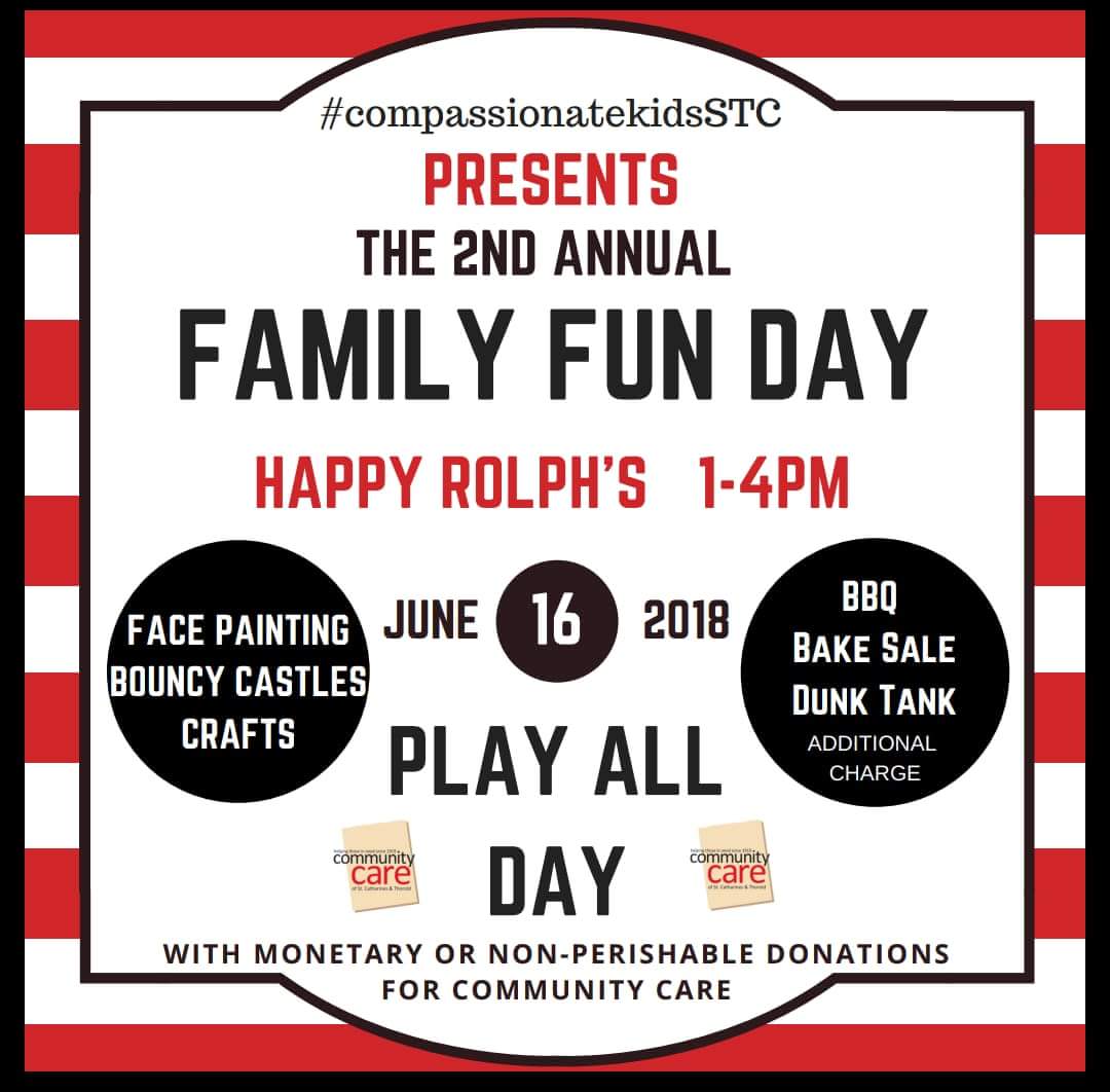 We're so excited to be scooping ice cream at the 2nd Annual #compassionatekids Family Fun Day event on June 16th from 1-4pm at Happy Rolph's. Bring a monetary or non-perishable donation for @communitycarest, too! 💖 bit.ly/2LwicgT 
#OurHomeSTC #gimmethescoop