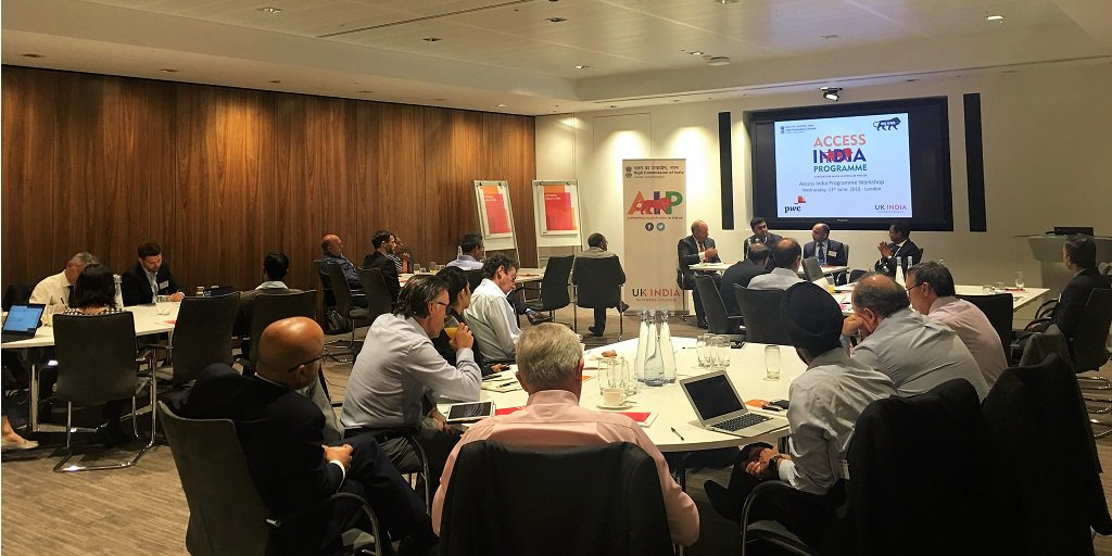 PwC_UK's tweet photo. Insightful session on doing business in India to the #AccessIndia participants by Manish Singh, India Economic Minister and panellists @richardukibc @AnishPatel80 #RajJulleekeea #VaidisonKrishnamuty at our office today @UKIBC @AccessIndiaUK @PwC_IN https://t.co/xiNmTb76NH https://t.co/xQwsVIJCjk