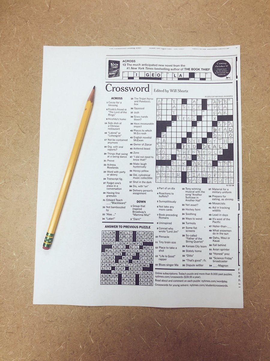 crafton_library's tweet image. We now have The New York Times! Alyssa has been enjoying the daily crosswords, and you can even read the Sunday issue when we open on Monday!!!