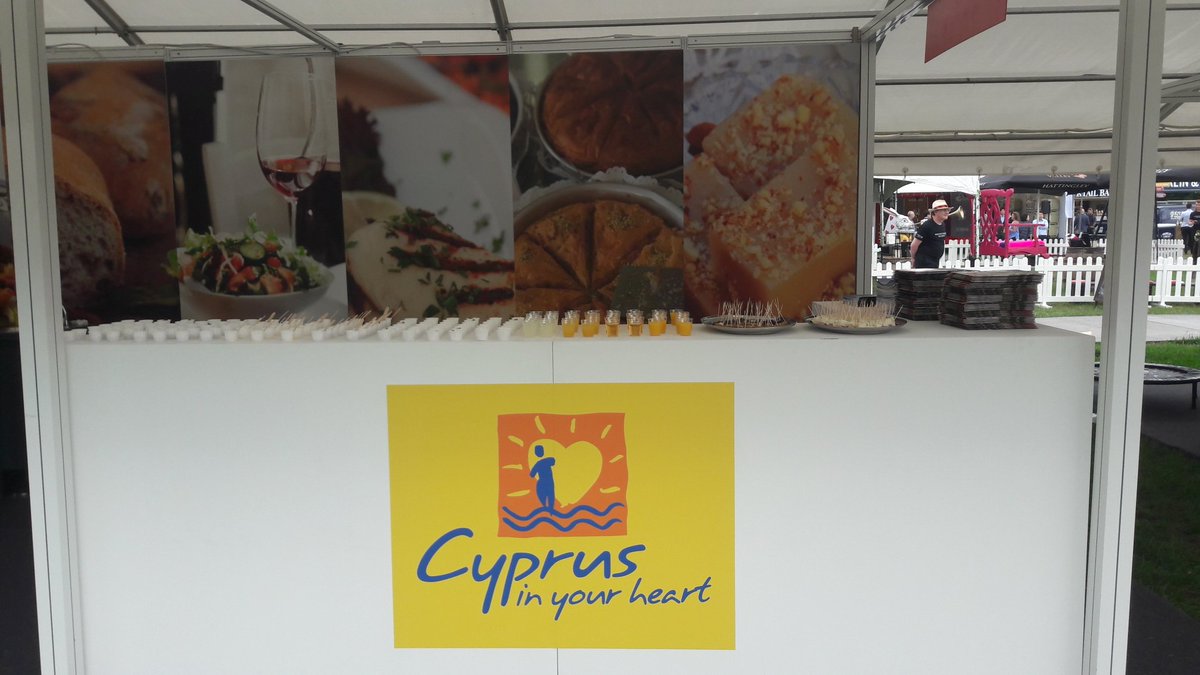 MErotokritou's tweet photo. @visitcyprus @TasteofLondon #halloumi #lountza #caramelisednuts #honey #carobsyrup #juice all from #Cyprus https://t.co/HqJ5xTdgod