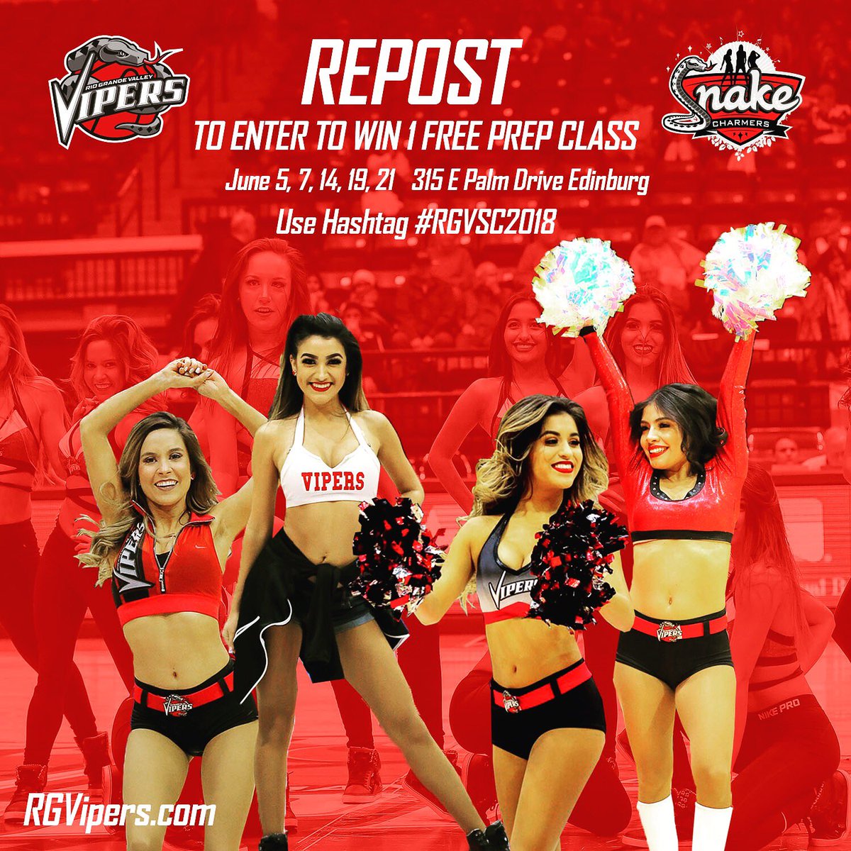 SnakeCharmers1's tweet image. Moving our prep class giveaway to twitter for this round!! Retweet and use hashtag #rgvsc2018 will be picking a winner Thursday at noon! #retweet #prepclass