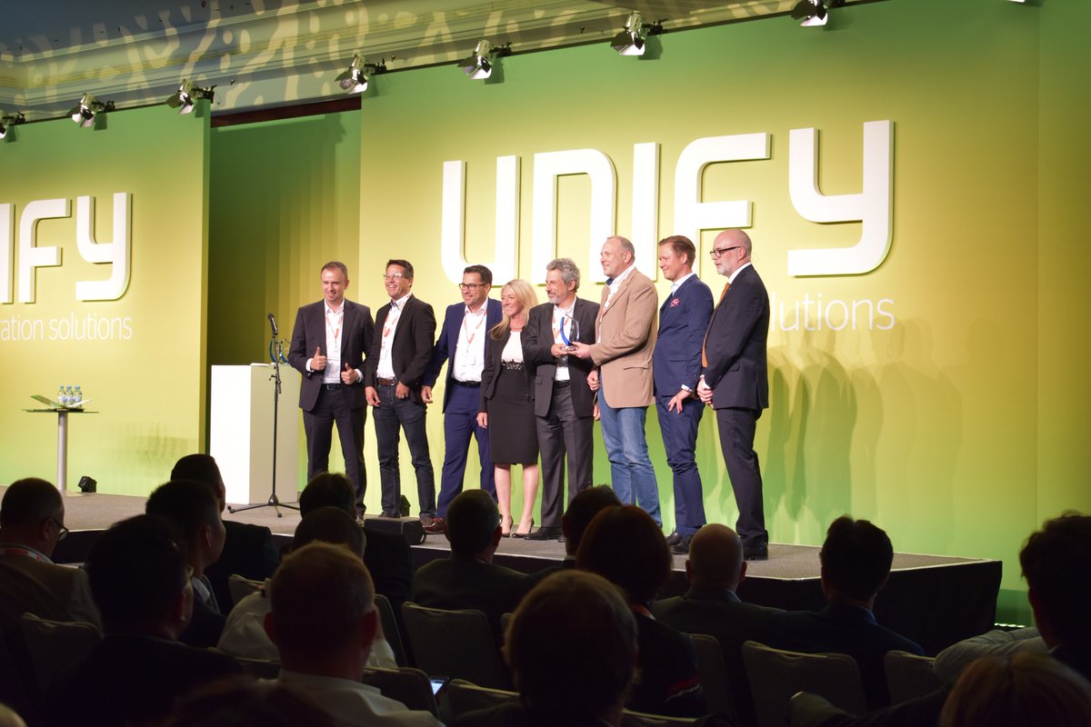 Congratulations to Swisscom for winning the Unify's Cloud Partner of the Year Award! #UPC18Berlin #Cloud