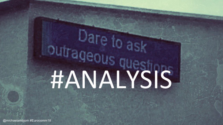 michaelambjorn's tweet photo. @IABC A4 #commchat (arriving late apols.):
Dare to ask outrageous questions of yourself.
// Also good anytime one works through the Global Standard sequence:
#Ethics
#Consistency
#Context
#Analysis
#Strategy
#Engagement
As a #mnemonic: #ECCASE https://t.co/jK68veyMC5