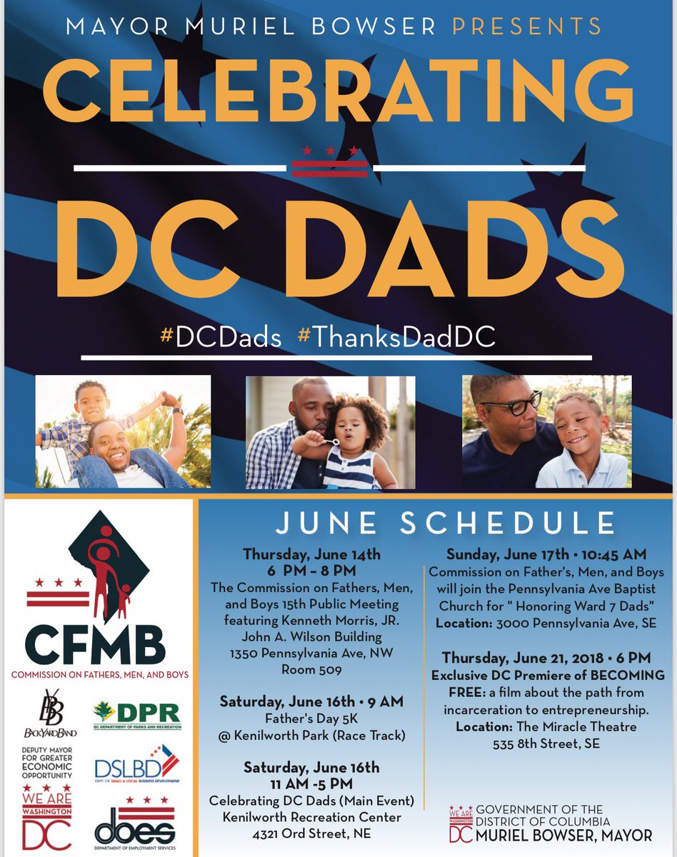 _MORADC's tweet image. On June 16th, we are promoting healthy lifestyles for #DCDads. Join @DC_CFMB &amp;amp; @DC_DPR for the Father’s Day 5K at Kenilworth Park. Signup today &amp;gt;&amp;gt;fathersday5k.splashthat.com