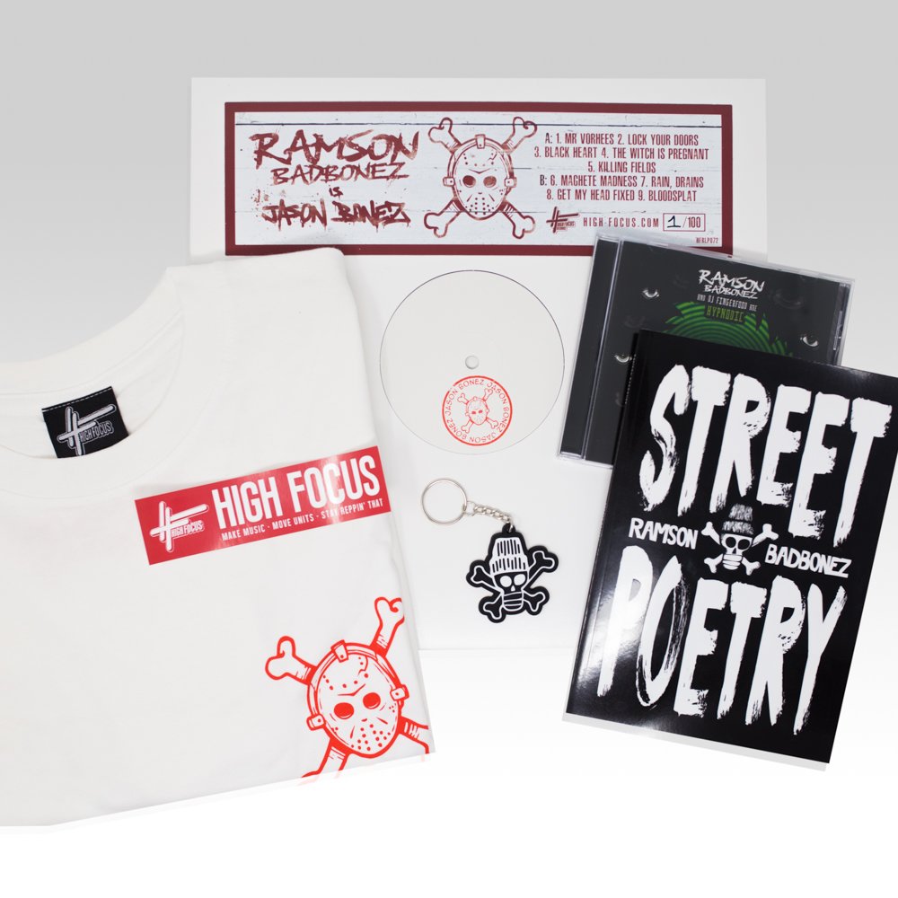 HighFocusUK's tweet photo. The #JasonBonez deluxe pack - available now from the #HighFocus Store - Only 100 in existence, and very few left ☠☠☠ https://t.co/BYbNtSLkcY https://t.co/8OId6wsjhS