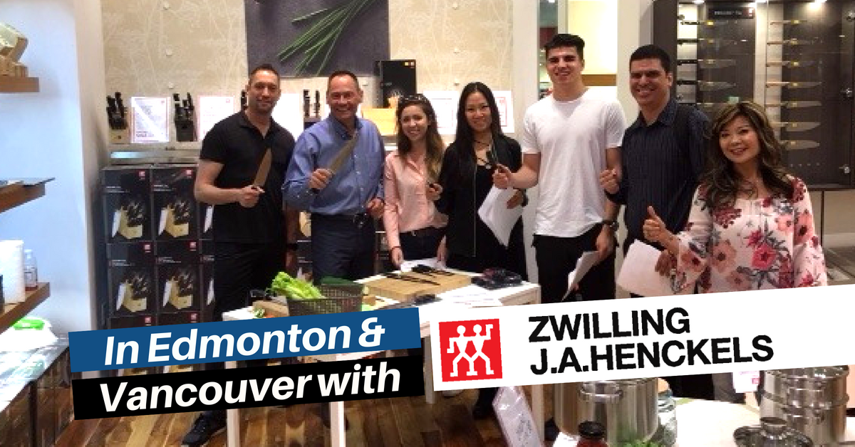 FerventEvents's tweet photo. Kick off of West Coast shows with @ZWILLING_CA! Since April 2018, #FerventEvents has provided trainings for sales teams in #Edmonton & #Vancouver for the 13-Day Roadshows and we are excited to finally get started!
—
#instoresales #instoremarketing #experientialmarketing https://t.co/d2J1iUYeSD