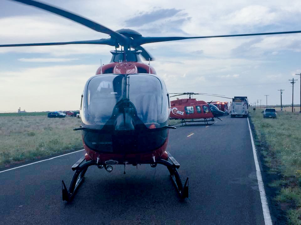 MedTransCorp's tweet photo. AeroCare I and AeroCare IV responding on a scene call with Seagraves first responders! 
#CriticalCareInMotion #aMedTransPartner #Aerocare https://t.co/gDAPonLpyP