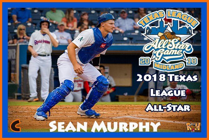 RockHounds's tweet photo. Sean Murphy and Eli White have also been named Texas League All-Stars! The game will be held June 26th at Security Bank Ballpark! Get your tickets now: https://t.co/J36Y56QAT5 https://t.co/qgd6mjpNSc