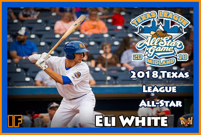 RockHounds's tweet photo. Sean Murphy and Eli White have also been named Texas League All-Stars! The game will be held June 26th at Security Bank Ballpark! Get your tickets now: https://t.co/J36Y56QAT5 https://t.co/qgd6mjpNSc