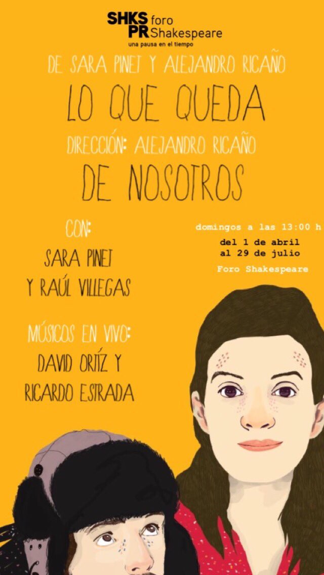 ¡Amigos! Este domingo NO HAY FUNCIÓN de #Loquequedadenosotros ‼️‼️ Pero regresamos con todo a la recta final, del 24 de junio al 29 de julio ÚLTIMAS 6 FUNCIONES. ¡Los esperamos! Domingos 1 pm <a href="/ForoShakespeare/">Foro Shakespeare</a>