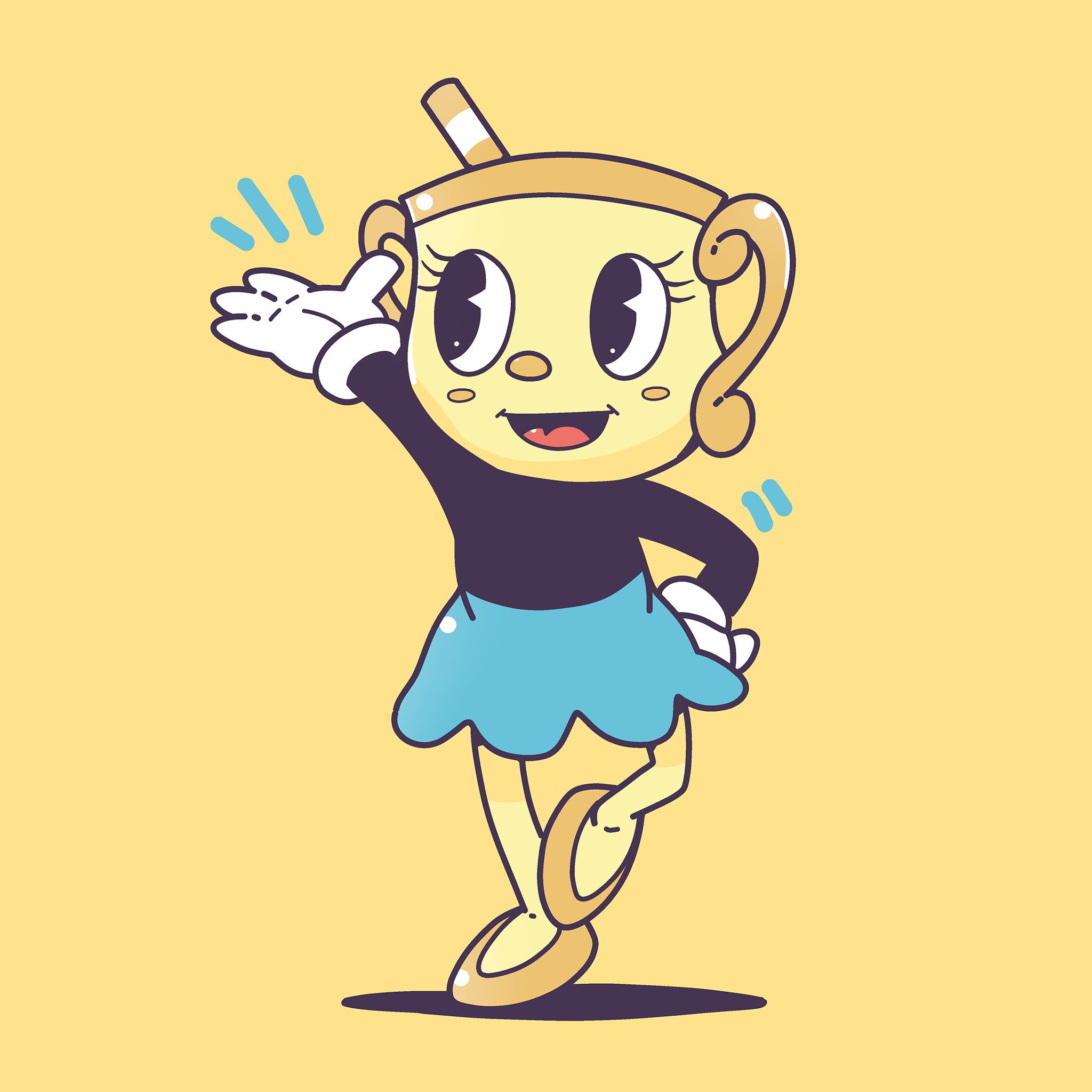 Sarah (TechraNova) op Twitter: "Ms. Chalice fanart from Cuphead :3 #Cu...