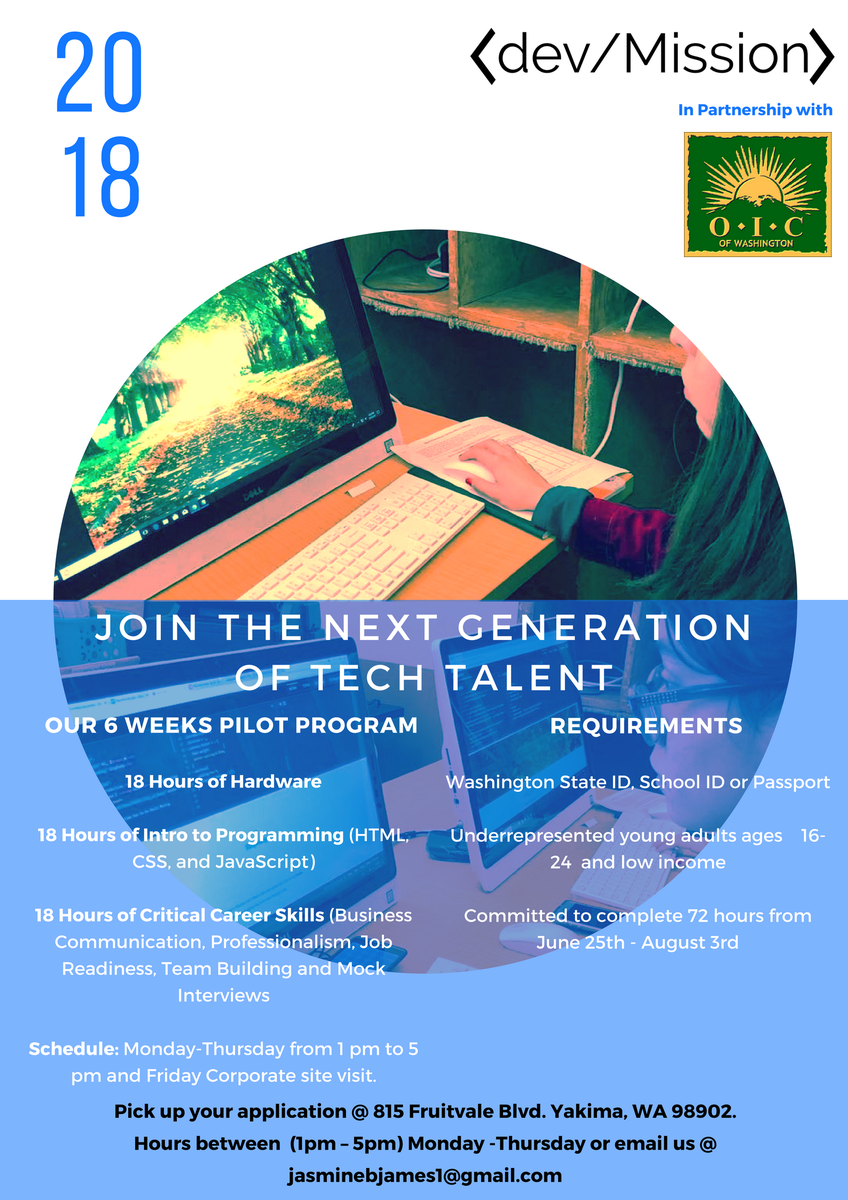 leonardoysosa's tweet image. We are very excited to launch our 1st Dev/Mission Chapter in partnership with @oicofwa. We are looking forward to bring our curricula and model to the Yakima Valley Area in Washington County #newprogramming