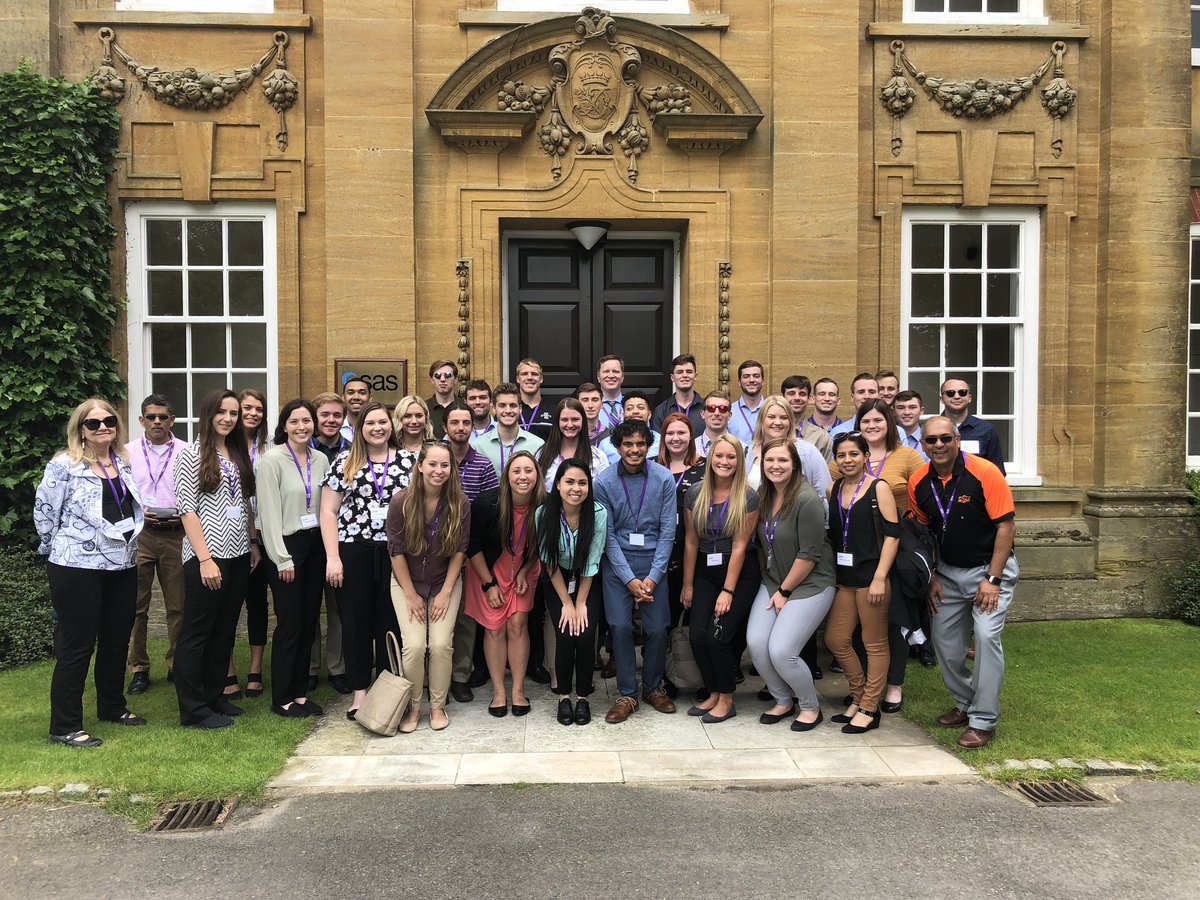 goutamc's tweet photo. Thank you #SAS for hosting Oklahoma State and Iowa State students at Marlow campus. A beautiful campus, gorgeous views of English countryside, great architectural buildings, a sumptuous lunch and an insightful presentation. You exceeded all of our expectations. Thanks again. https://t.co/YJ4Ex9i8jg