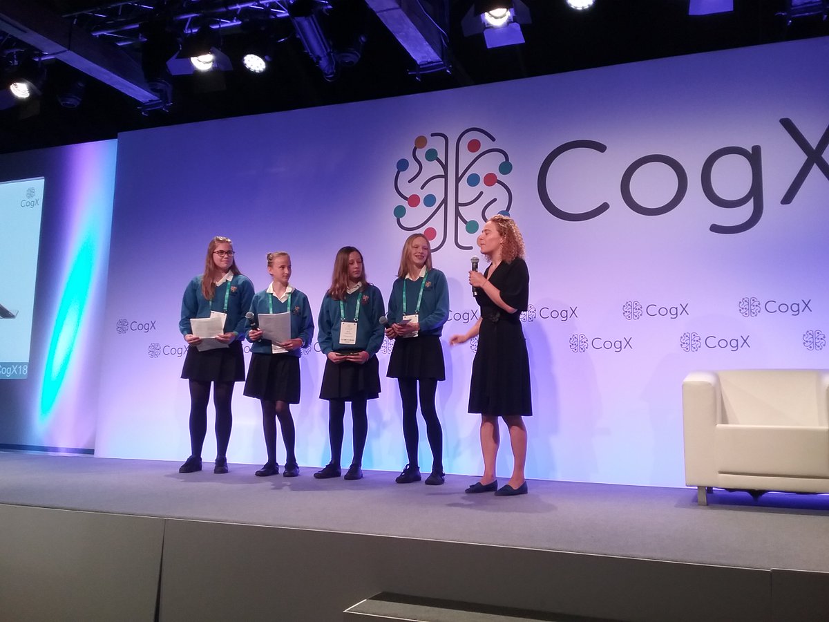 An exciting day for the budding computer scientists  at CogX2018!  <a href="/PiggottCESchool/">The Piggott School</a>  Thank you for hosting us @cognition_x #CogX18