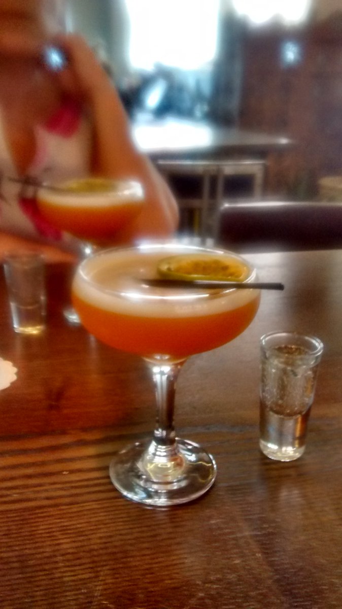 SallyWestle's tweet photo. Cheeky cocktail with one if my besties!! https://t.co/eiunCANox6