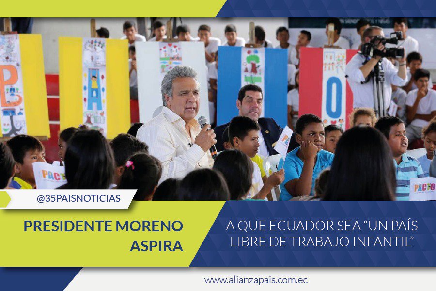 comunicacion_ap's tweet photo. #Noticias - Presidente @Lenin aspira a que #Ecuador sea "un país libre de trabajo infantil" 👉 https://t.co/0W6HyJ8Sff #ElGobiernoDeTodos https://t.co/LP54DJdkhK