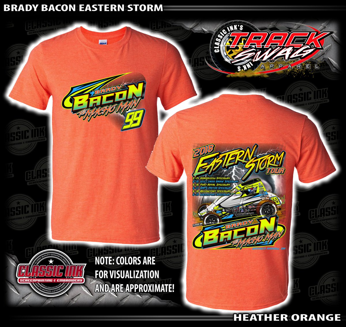 BradyBaconRacin's tweet photo. 2018 @USACNation 99 #EasternStorm shirts will be available all week long!!!! If you’re unable to make it to a track this week to pick one up RT this post and you will be entered into a drawing to win this shirt!! You have until midnight to RT!! https://t.co/H0VM4SZdwQ