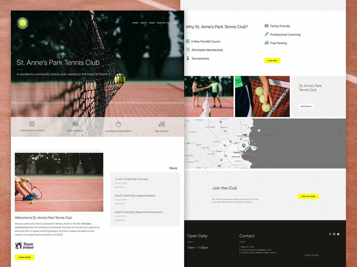vital_visuals's tweet photo. Another beautiful new website we built for the Tennis Club based in Raheny. Check it out https://t.co/TIigQZ1Kg1 https://t.co/X0cdMl4moM