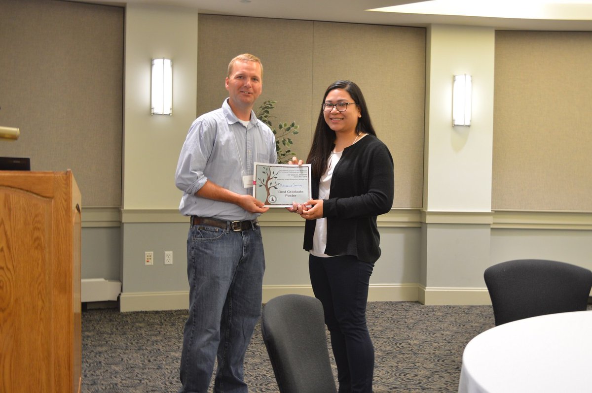 nac_setac's tweet photo. Congrats to Katherine Sanidad @UMassAmherst for winning the graduate student poster award @nac_setac 2018 Annual Meeting! #research https://t.co/tx0zfz1fMD