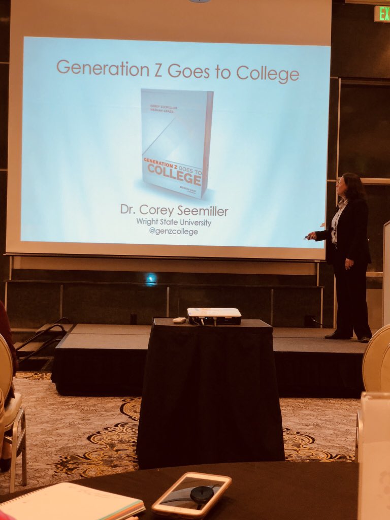 Lucycandy79's tweet photo. Learning about “Genetation Z goes to college” with Dr. Corey Seemiller @Florida_ACE  Annual Conference at Crowne Plaza-Universal Orlando. https://t.co/Pd9JrIghXT