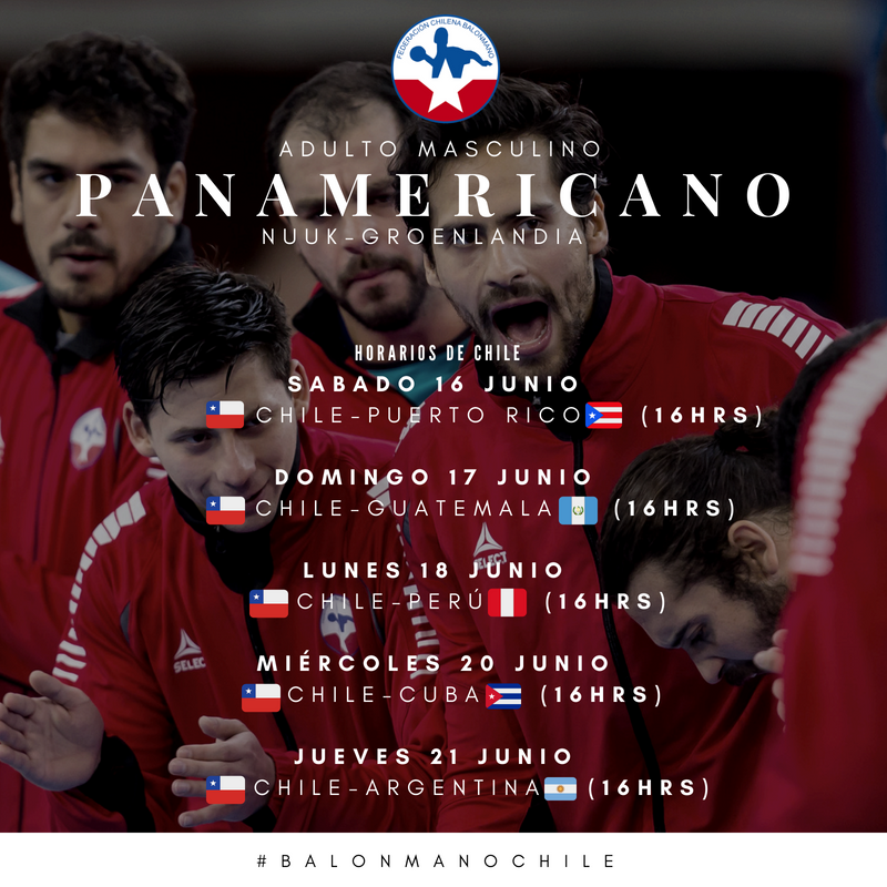 INDChileOficial's tweet photo. #ChileCompite en Groenlandia!!! Del 16 al 24 de junio la Selección Chilena 🇨🇱 de Balonmano 🤾‍♂️participará en el XVIII Panamericano específico que se realizará en Nuuk / Te presentamos al Team Chile ¡Todos a apoyar! https://t.co/BmnDoQkKmB