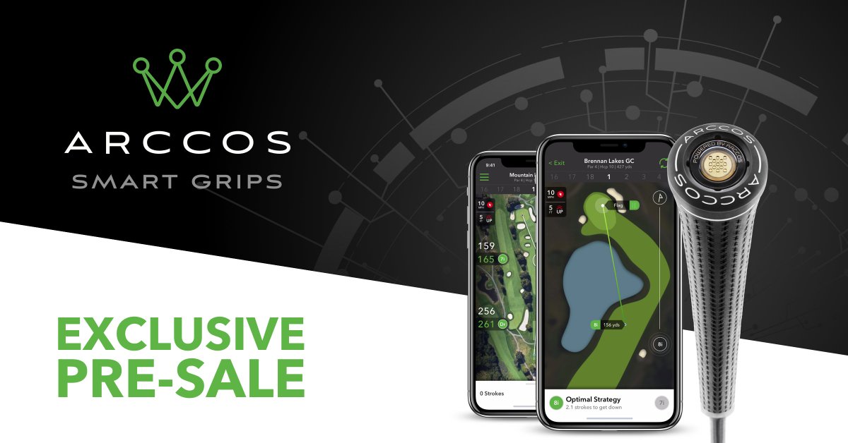 ArccosGolf's tweet photo. We’ve taken our world-class sensors and embedded them directly into premium @LamkinGrips to create our most seamless Performance Tracking experience yet.

Introducing: Arccos Smart Grips.

https://t.co/YJ4lev3xXP https://t.co/VDuRHUg3Qm