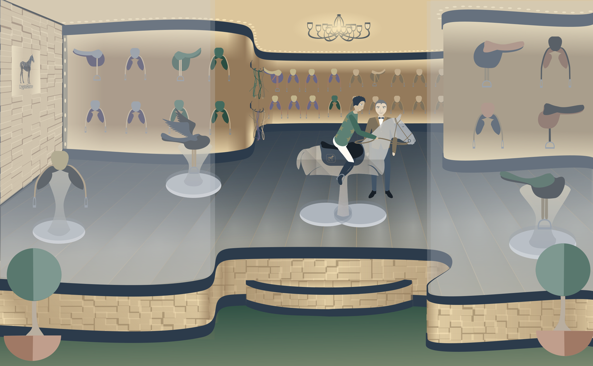 likeCryptohorse's tweet photo. This night we will release horse saddle and saddle stores.
 With a Dutch auction and new features. #cryptohorse  @AdeldMeyer  @rudykoch @dapps_market @DappClap @DappRadar  @TrustWalletApp https://t.co/ApS2dhJLYc