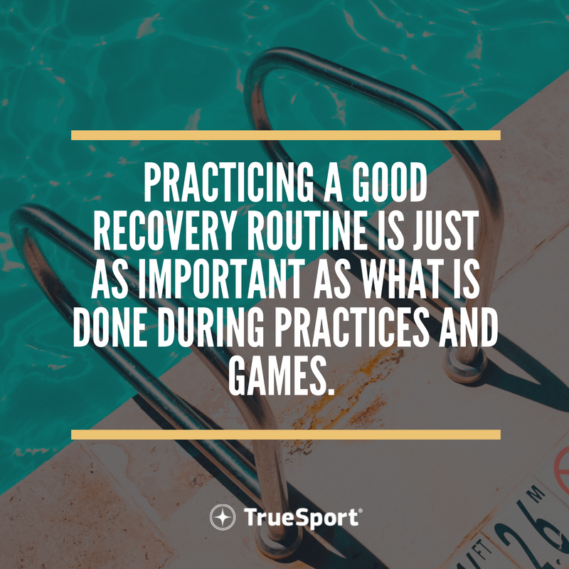 TrueSport's tweet photo. We're in that hot summer season and proper #recovery is crucial during these months. Head over to your @usaswimming #DeckPass app to learn ways you can recover faster in the heat! https://t.co/guN3osuIdh