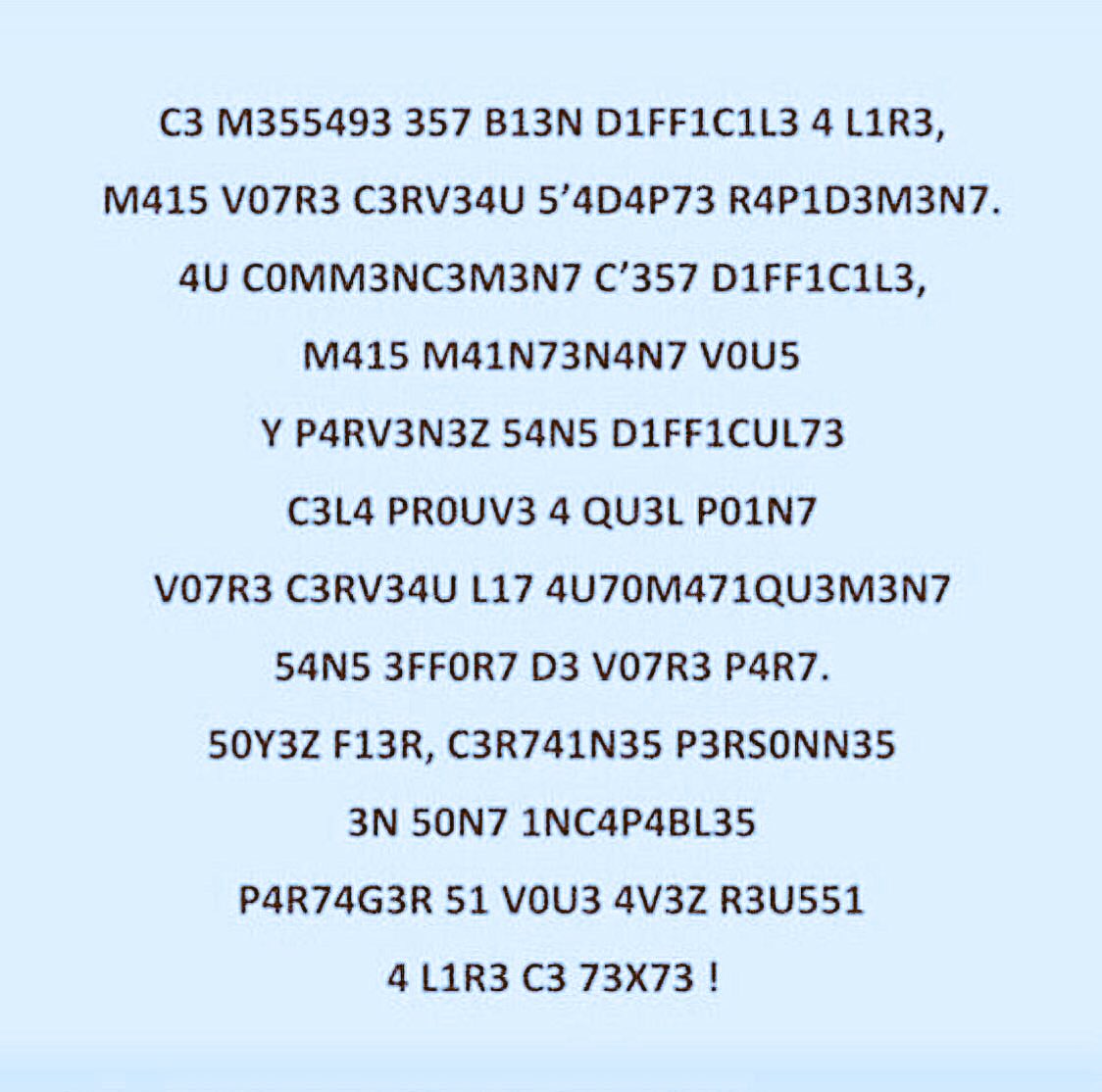 Moudji_CR's tweet photo. Les miracles de notre cerveau si tu arrives à lire RT 😉😉 https://t.co/dxNYewATiN