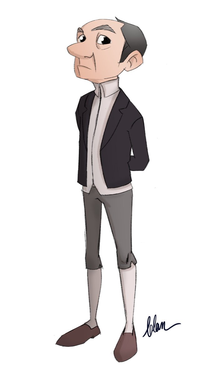 awinterpictures's tweet photo. The stuffy butler Johnson from the #ClockworkKing! Character design by Yolanda Panos. #Legendfortheages #characterdesign #conceptart https://t.co/RQ2So6QdP9