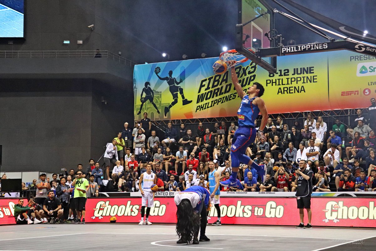 David Carlos of the Philippines during the finals of slam dunk competition in 2018 FIBA 3x3 world cup #FIBA3x3WC