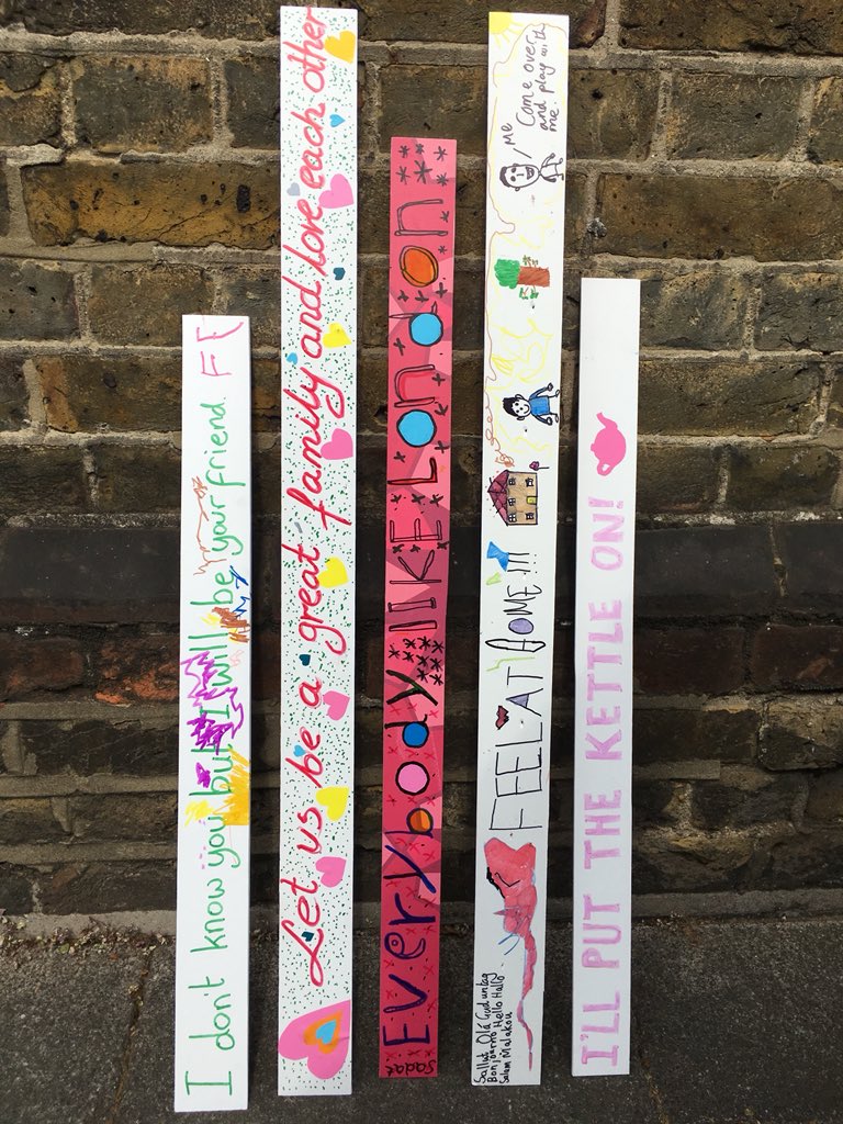 tttooting's tweet photo. We’ve had a super creative & thoughtful #SignsofWelcome workshop at @smmwandsworth. At the other end of #Tooting we’re thrilled to offer ‘Signs’ @SproutArts Friday 15th 4:00-5:30. All welcome!
@RefugeeWeek @CARAS_LDN @furzedown_net @FurzedownFun @hilaryjennings @RichardCouldrey https://t.co/J5ZV5KZF8R