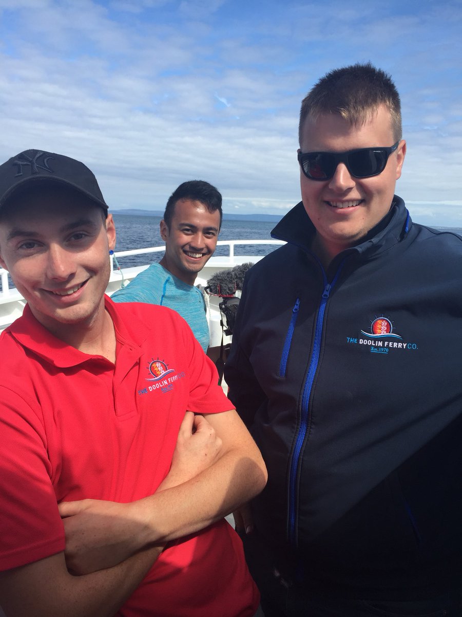 DoolinFerry's tweet photo. Here’s our very own #LoveIsIand on the #fastest boat  #doolin to #AranIslands #DoolinExpress https://t.co/qV4g3quW0S