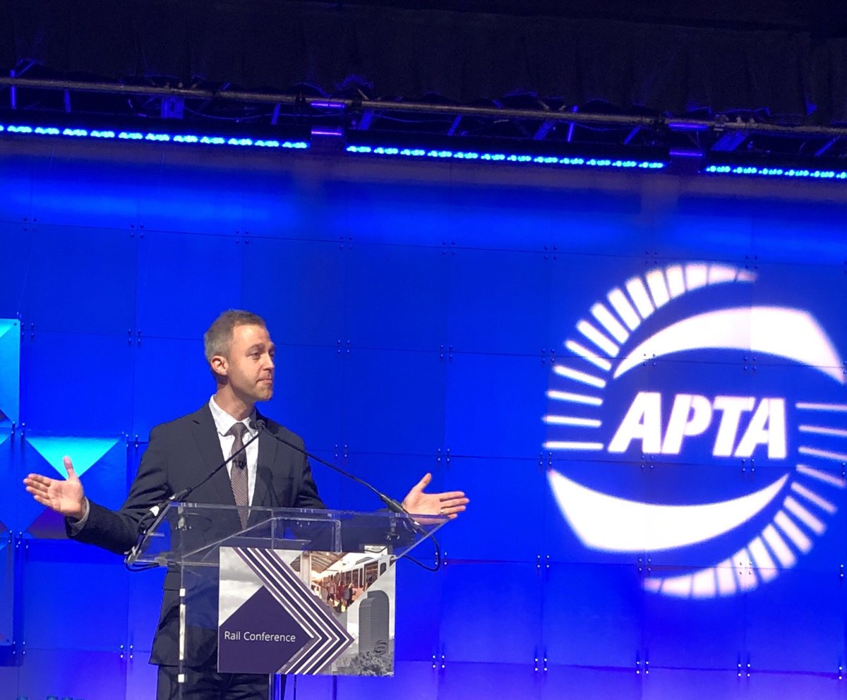 RTDGMCEO's tweet photo. Learning from Europe at closing session #APTArail18, Kevin Quinn, Keir Fitch, Carlo Borghini. Thank you APTA and attendees for visiting Denver. https://t.co/ctccs1z4Jg