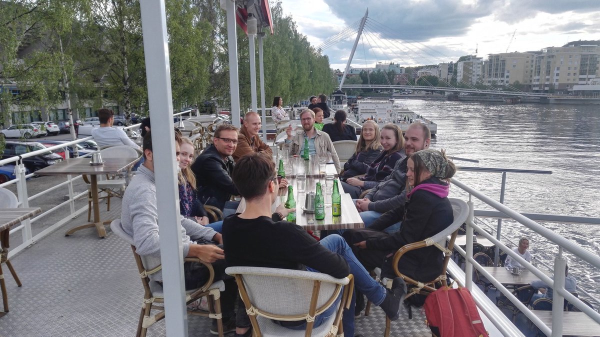 NykterLab's tweet photo. Group member and spokesperson for the Finnish Society of Bioinformatics, Ebrahim Afyounian is kindly arranging #Biobeer event regularly in different bars at Tampere. Everyone interested in #Bioinformatics or beer is welcome to join! https://t.co/D8AgfQcwYv