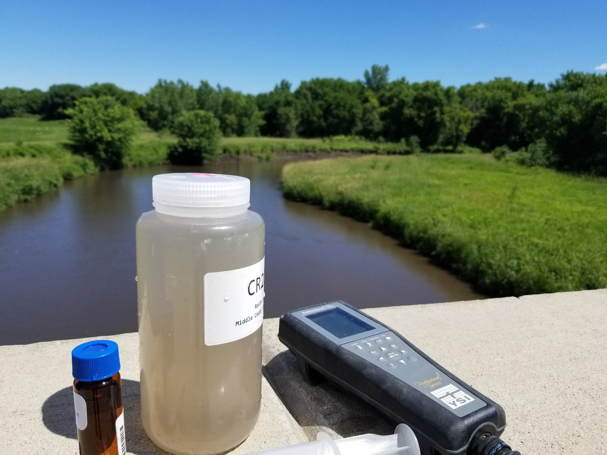 KarlGesch's tweet photo. Middle Cedar trib monitoring. Sampling the Black Hawk Creek Watershed today. https://t.co/34vyo4RypR