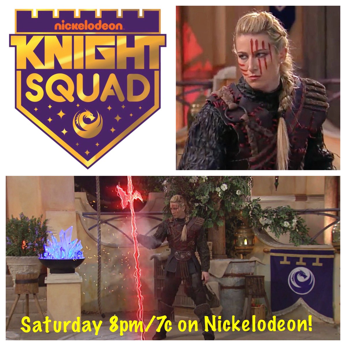For our first epic one-hour on #KnightSquad we were lucky to have real-life superhero Jessie Graff from #AmericanNinjaWarrior come to kick our knight school students’ butts! 

Watch “Legend of the Dragon Crystals” 🐉💎 this Saturday at 8pm/7c on <a href="/Nickelodeon/">Nickelodeon</a>