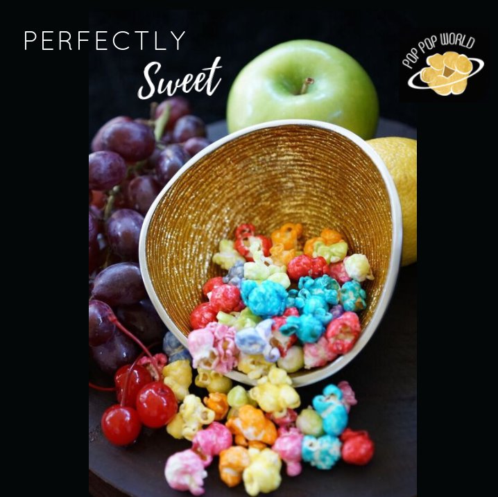 Pop_Pop_World's tweet photo. Prepare your sweet tooth to be fully satisfied. Our Fruity Pop #popcorn is #glutenfree , #transfatfree  and SO delicious! 🍿🍇🍒🍋 - https://t.co/uVnAgVjRqX https://t.co/oVO9SmXQMc