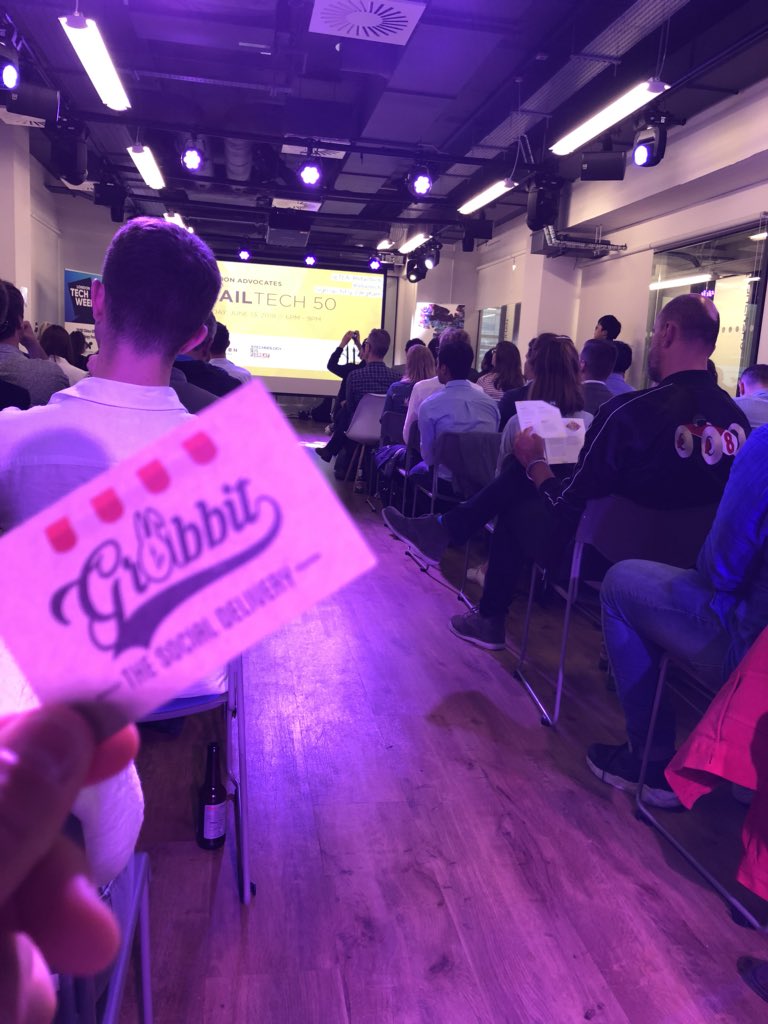 Meeting new friends <a href="/TLA_RetailTech/">TLA Retail Tech</a> of the retail market. Want it?  Grabbit!
#retailtech #norwichhour #uea #LondonTechWeek