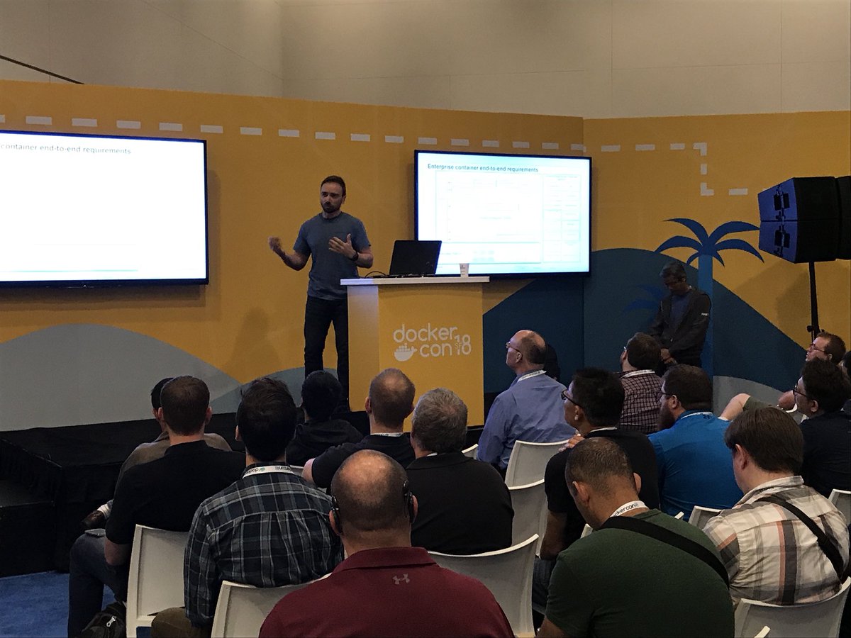 #HPE at #DockerCon discussing why Docker user prefer HPE