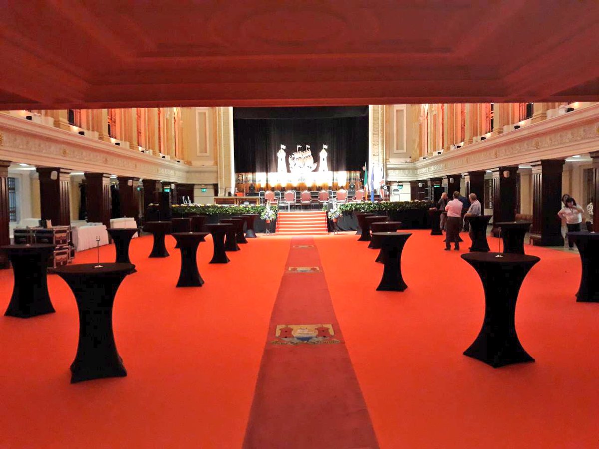 NEH_Ireland's tweet photo. A pleasure as always working with @Brook_Foods 
 #CityHall looks pretty amazing, we think you’ll agree !!!! #RoyalVisit @corkcitycouncil @KensingtonRoyal https://t.co/BXE6zHcXJw