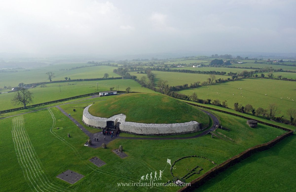 As the fog lifted so did my #Kite &amp; camera. #Newgrange County #Meath #Ireland