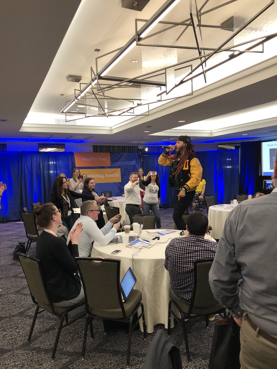 attendamplify's tweet image. Bet you weren’t expecting that! @Dee1music @SallieMae @lovejoy1908 #AMPlifySocial