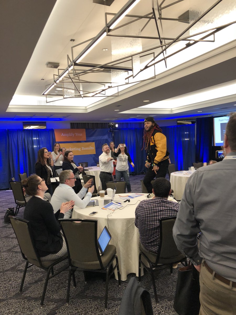 attendamplify's tweet image. Bet you weren’t expecting that! @Dee1music @SallieMae @lovejoy1908 #AMPlifySocial