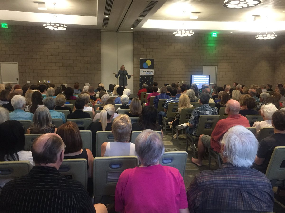Voices4CASA's tweet photo. What a BLAST talking about #CASA at last night’s #AZStorytellers! Thanks for having us at the swanky @HotelValleyHo! #ItTakesAVillage https://t.co/0co16QOOKC