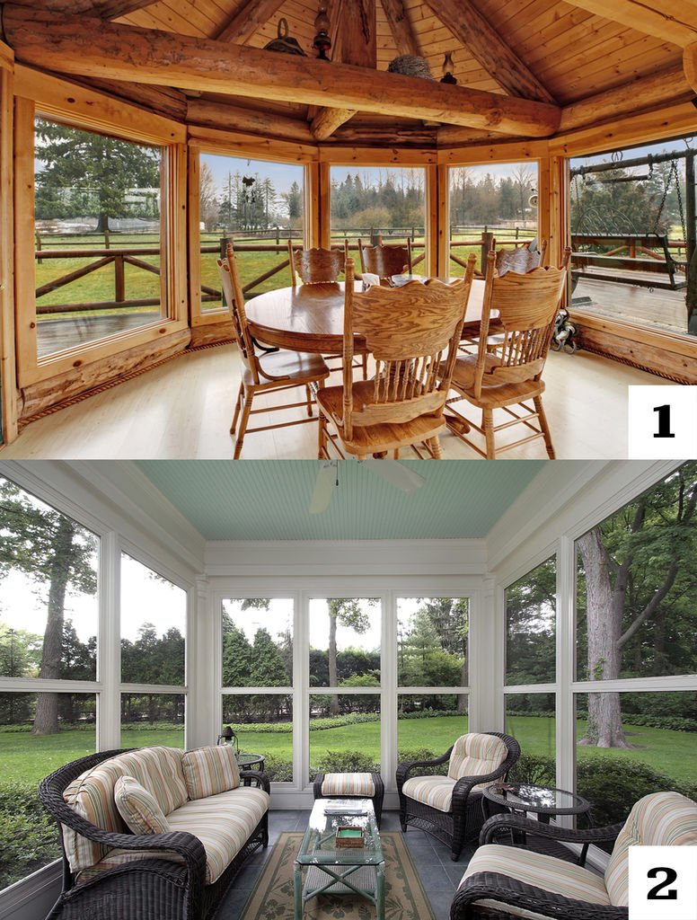RewithDes's tweet image. Both of these glass-walled rooms provide a great view of nature while you lounge or... facebook.com/53226643692083…