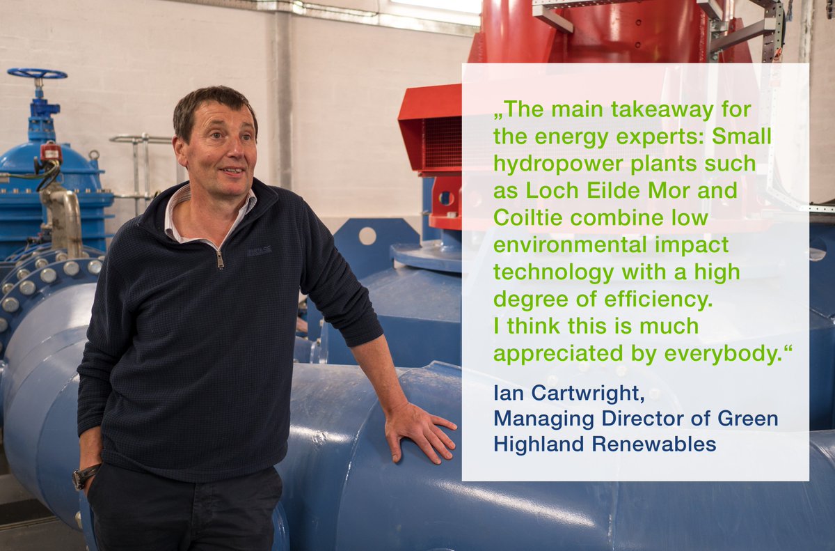During our #DiscoverHydropower tour, we have visited 2 #SmallHydro schemes today. #Hydropower is well-known &amp; well-accepted in #Scotland. However, there is still some untapped hydropower potential. Thanks, Ian Cartwright, Managing Director at <a href="/Green_Highland_/">SIMEC Green Highland</a>, for having us.